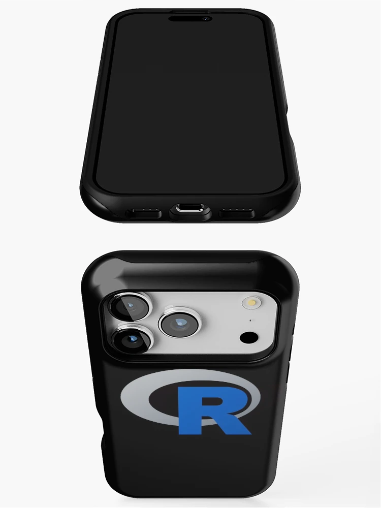 Thumbnail 3 of 4, iPhone Case, R programming language R logo designed and sold by Birdhead.