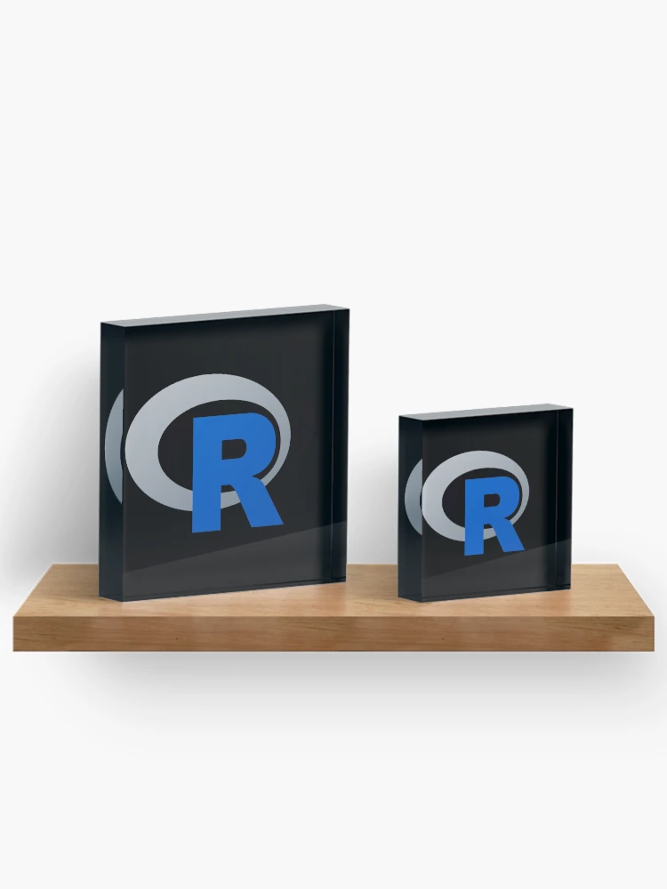 Thumbnail 3 von 5, Acrylblock, Programmiersprache R R-Logo designt und verkauft von Birdhead.
