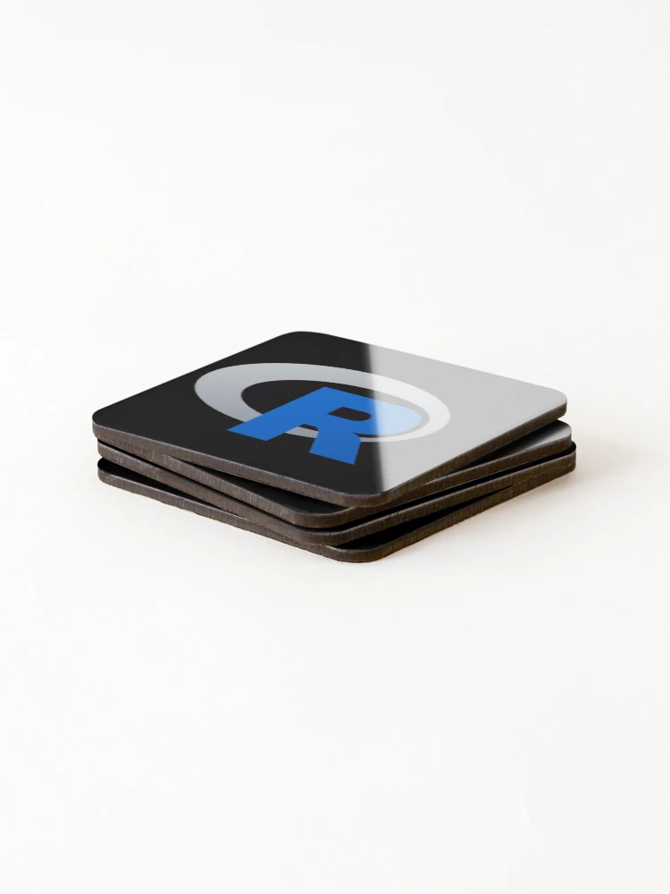 Thumbnail 4 of 5, Coasters (Set of 4), R programming language R logo designed and sold by Birdhead.