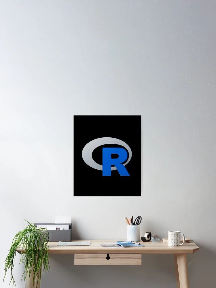 Thumbnail 2 of 3, Poster, R programming language R logo designed and sold by Birdhead.