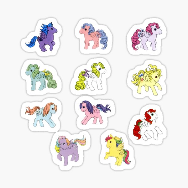 My Little Pony Friends G3 Sticker Sheet  Cute Stationery , Bujo Stick –  Jitter Sticker Co.