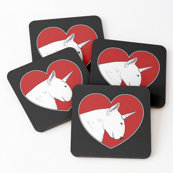 Item preview, Bull terrier unicorn Love designed and sold by drizzd.