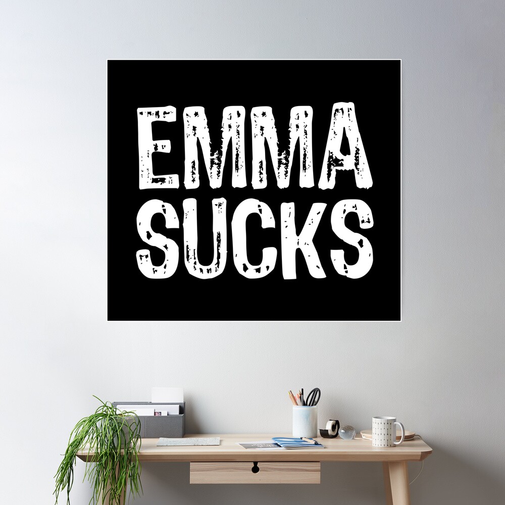 Emma Sucks Poster for Sale by samcloverhearts | Redbubble