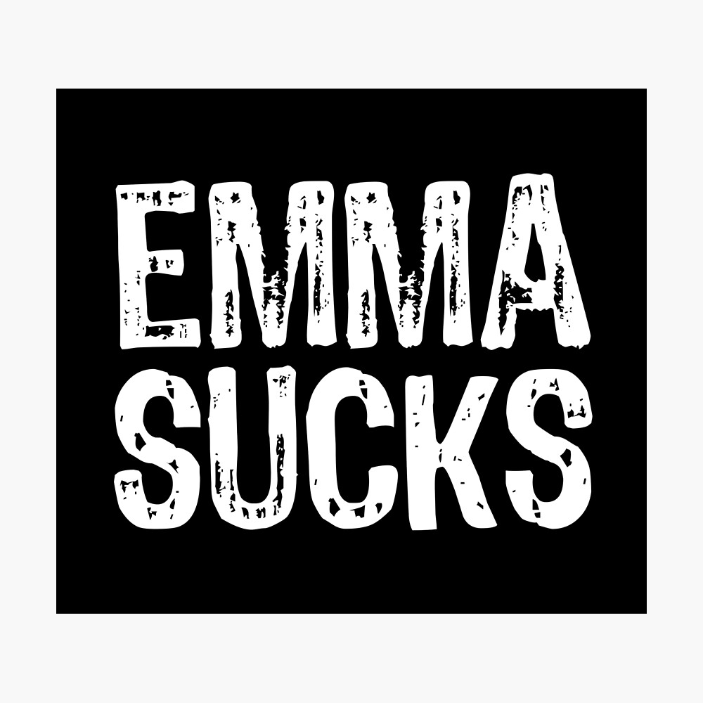 Emma Sucks Poster for Sale by samcloverhearts | Redbubble