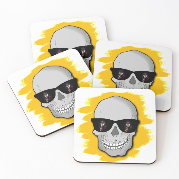 Item preview, Mobster Skull with Mafia Sunglasses - The Skel Collection designed and sold by EpicArtVibe.