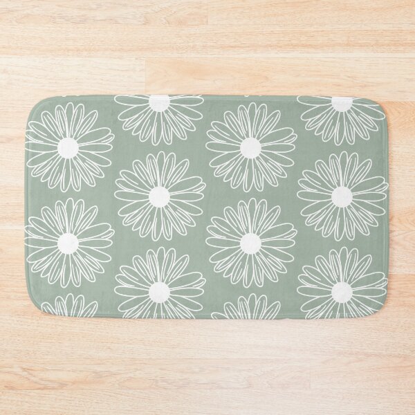 Item preview, Sage Green Daisy Pattern - Floral Pattern designed and sold by thelustrous.