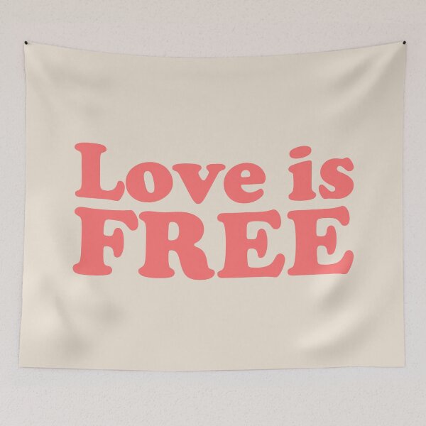 Item preview, Love is free designed and sold by designdroplet.