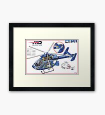 MD Helicopter EXPLORER cutaway Framed Print