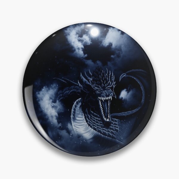Artikelvorschau, Blauer Mond Feuerdrache in den Wolken entworfen und verkauft von Kim Andrews.