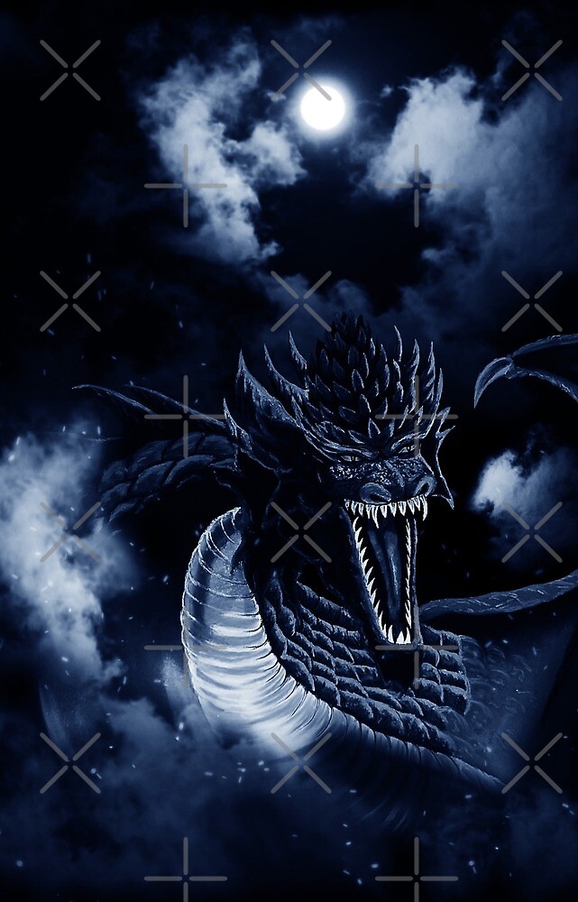 blauer Feuerdrache