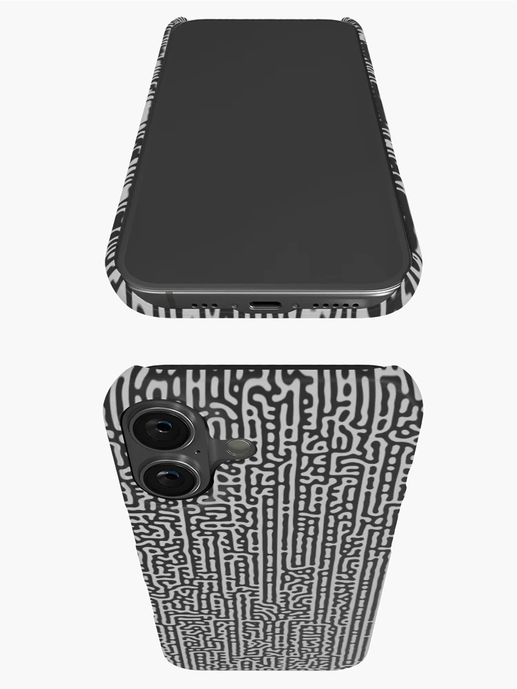 Thumbnail 3 of 4, iPhone Case, Groovy Abstract Squiggle Pattern designed and sold by RelatableTexts.