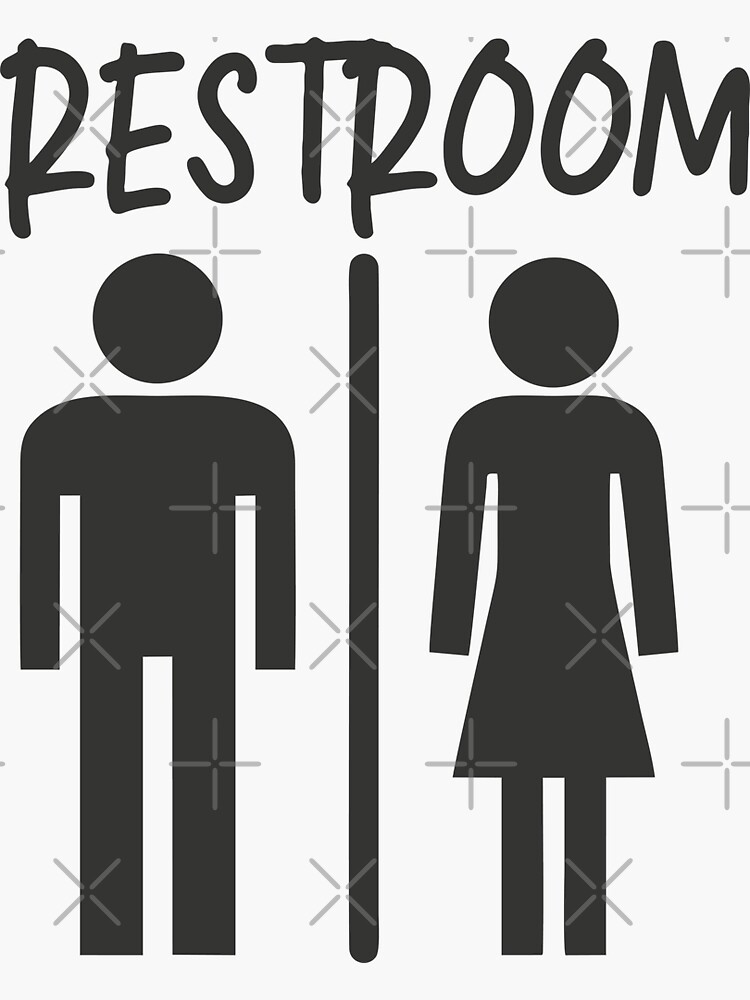 Ladies Room Metal Sign in Fancy Script and Black Border bathroom
