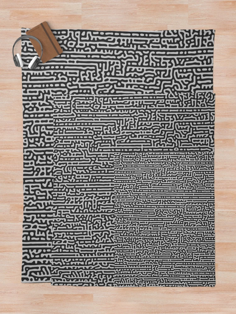 Thumbnail 5 of 6, Throw Blanket, Groovy Abstract Squiggle Pattern designed and sold by RelatableTexts.