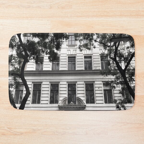 Item preview, Whte facade with trees designed and sold by alinamiryuk.