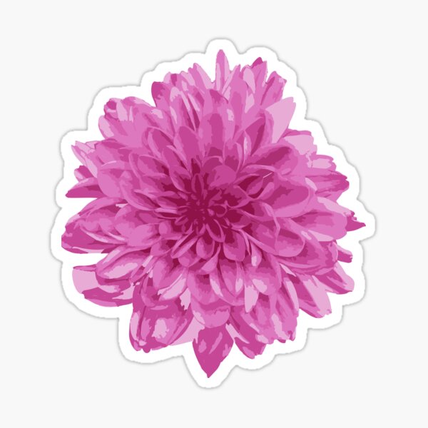 Item preview, cute dahlia flower designed and sold by Floralsharry.