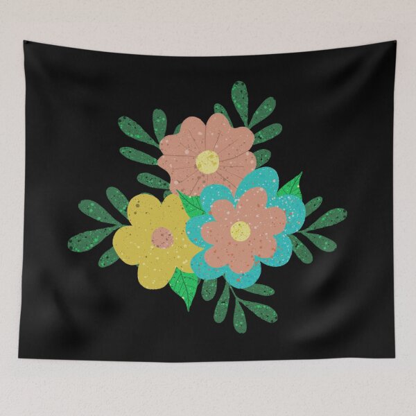 Item preview, Flowers black background designed and sold by Juliana  Costa.