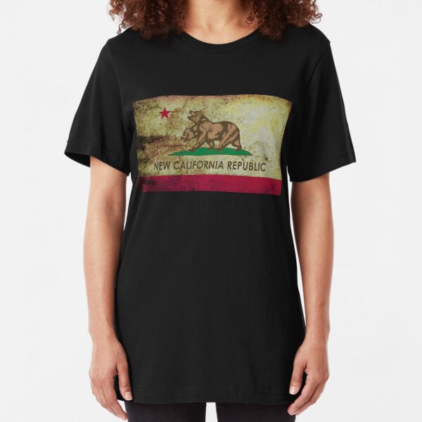 New california republic grunge Slim Fit T-Shirt
