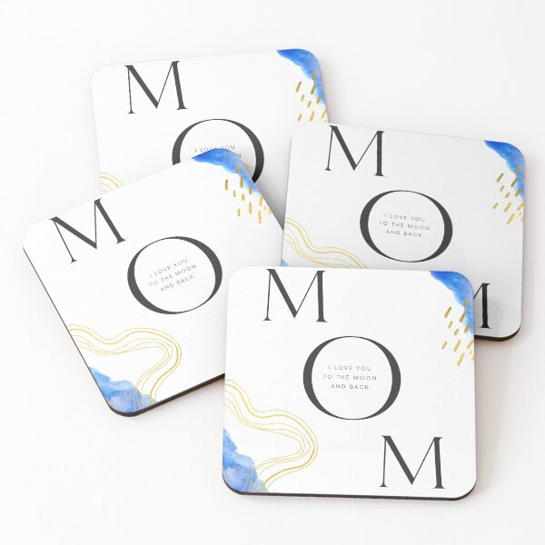 Item preview, Mom Golden in Blue and White designed and sold by ForeverInColors.