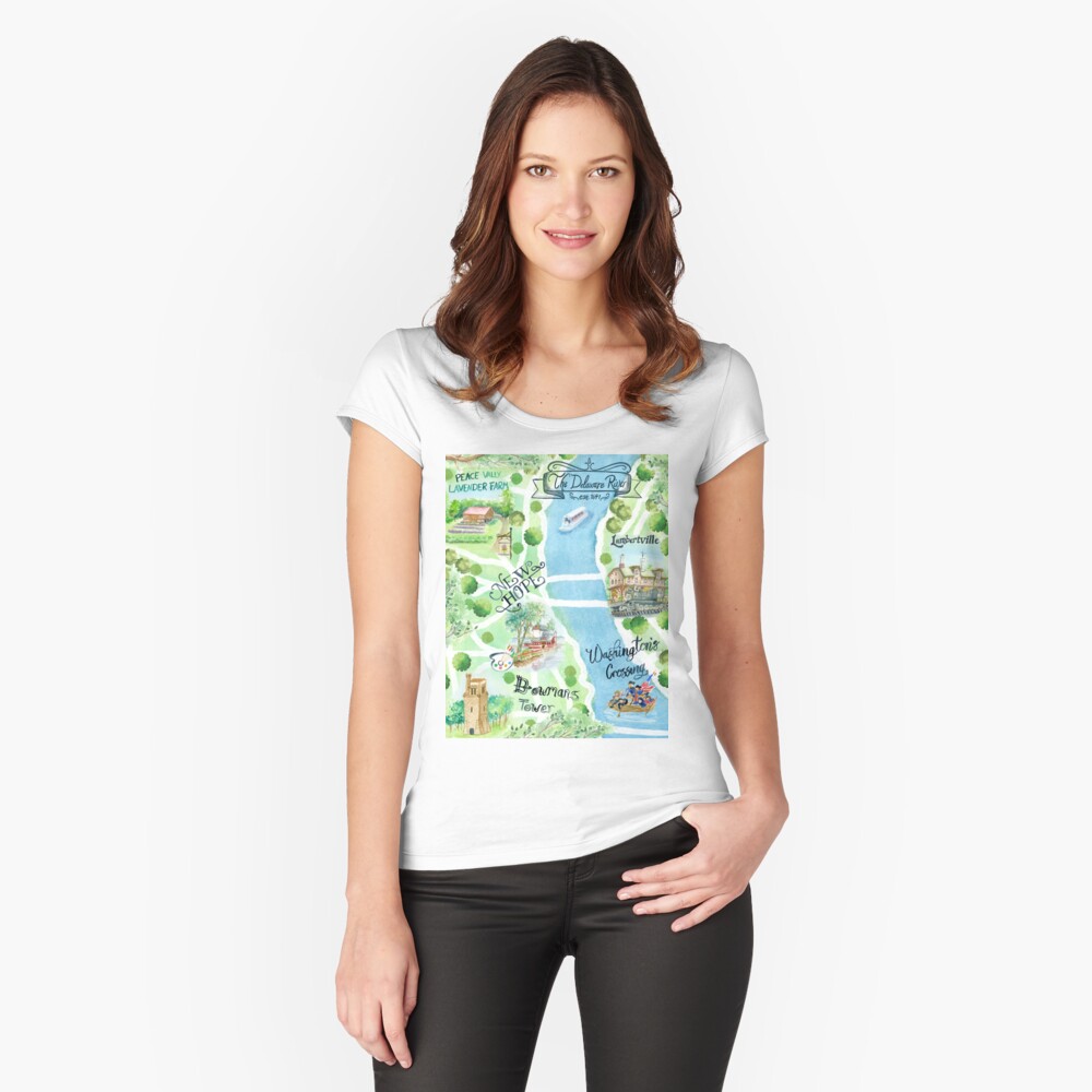 Item preview, Fitted Scoop T-Shirt designed and sold by tinaschofield.