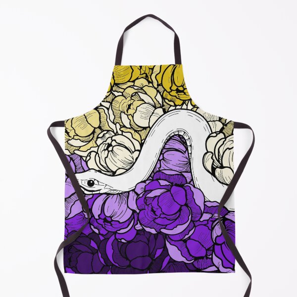 Item preview, Floral Snake Nonbinary Pride Flag designed and sold by izzychar.