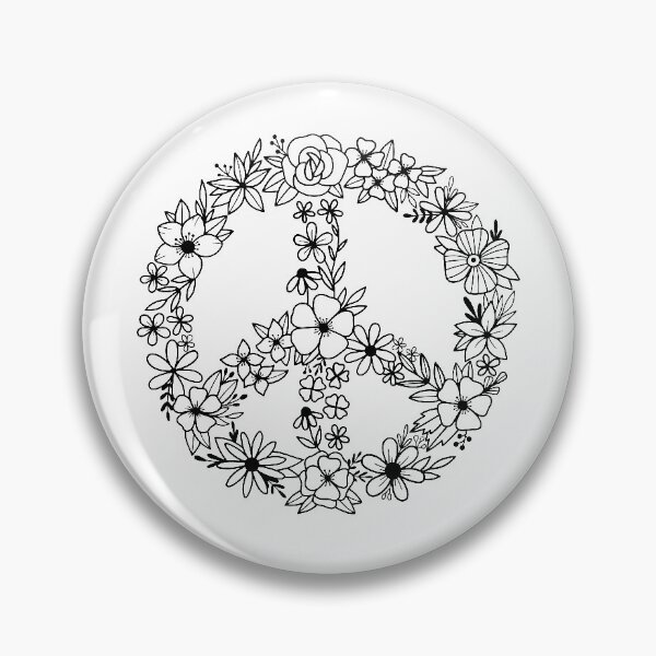 Item preview, Floral peace symbol designed and sold by IrinaOstapenko.