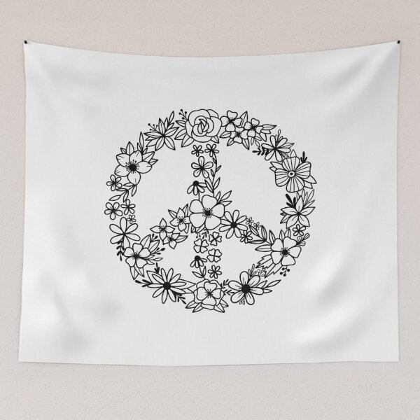 Item preview, Floral peace symbol designed and sold by IrinaOstapenko.