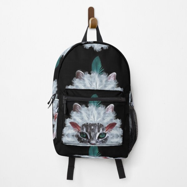 Item preview, Kitten with feathers designed and sold by Susanne Margarete Lutz.