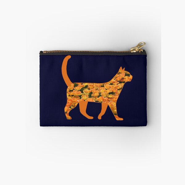Item preview, Ginger Cat with Orange Flowers designed and sold by Pentanglement.