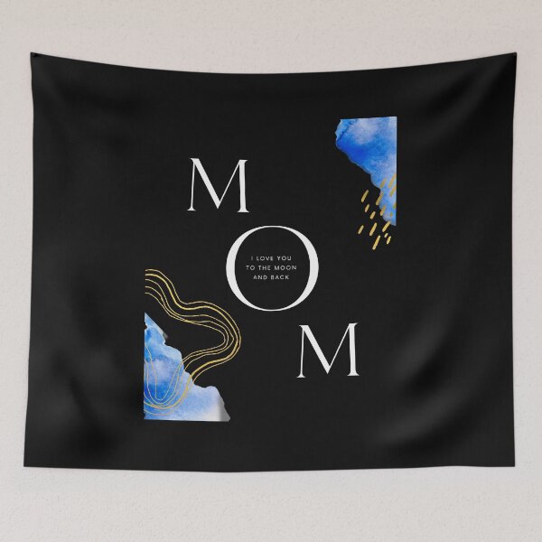 Item preview, Mom Golden in Blue and Black designed and sold by ForeverInColors.