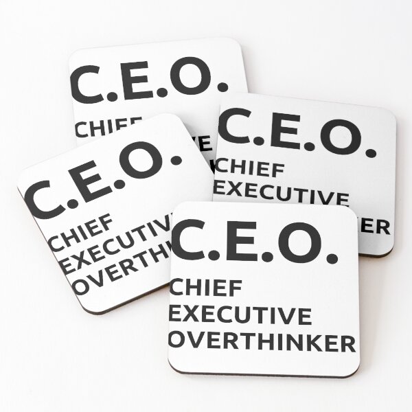 Item preview, Chief Executive Overthinker designed and sold by Sedatinho97.