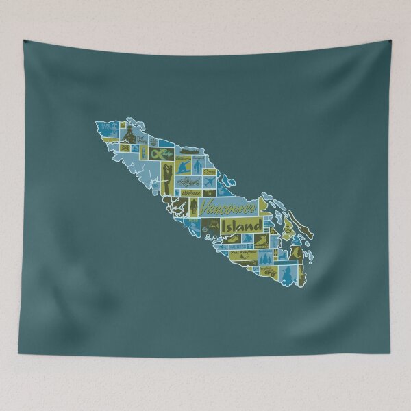 Item preview, Vancouver Island: Pictorial Map designed and sold by jesseladret.