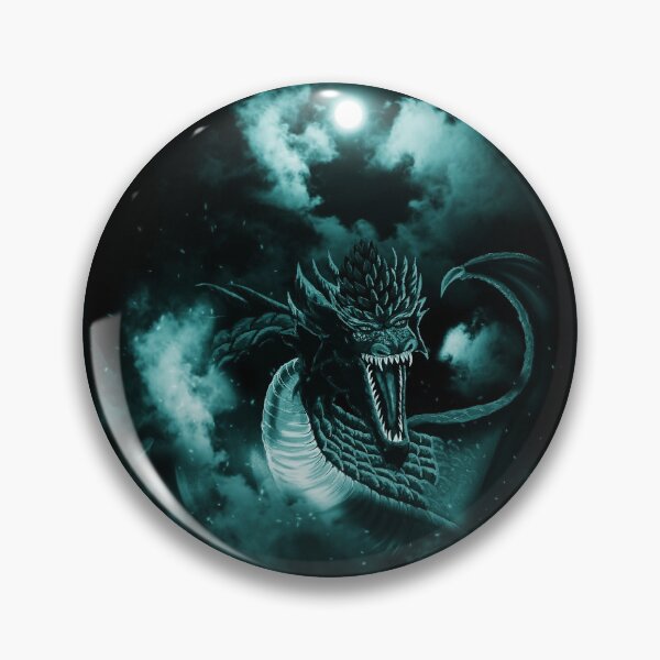 Item preview, Cyan Blue Moon Clouded Fire Dragon designed and sold by Kim Andrews.