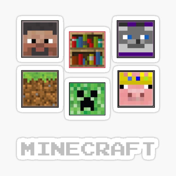 minecraft sticker for sale by algmrah redbubble