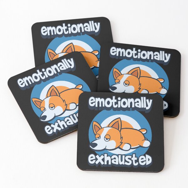 Item preview, Emotionally Exhausted Corgi designed and sold by pixeldsigns.