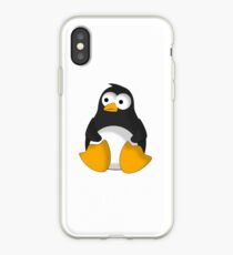 Penguin cartoon drawing iPhone Case
