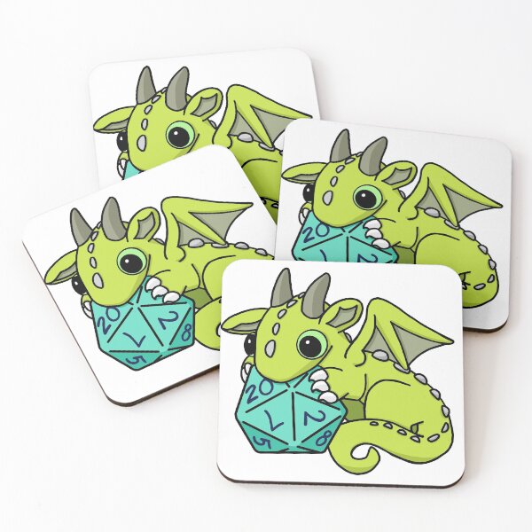 Item preview, Green Dice Goblin Dragon Baby designed and sold by Winging-It.