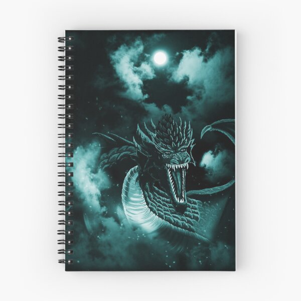 Item preview, Cyan Blue Moon Clouded Fire Dragon designed and sold by Kim Andrews.