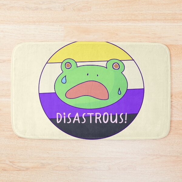 Item preview, Disaster Enby Pride Frog  designed and sold by ForTheFrogWar.