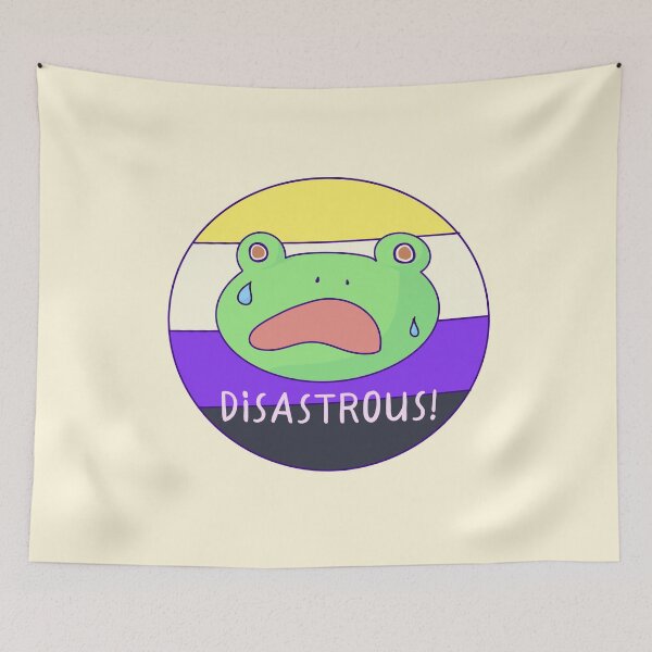 Item preview, Disaster Enby Pride Frog  designed and sold by ForTheFrogWar.