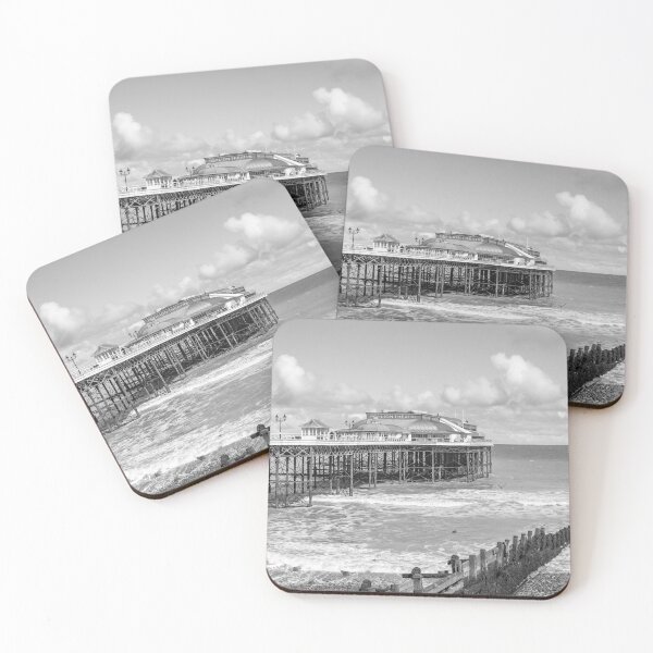 Item preview, Black and white image of Cromer pier designed and sold by yackers1.
