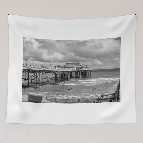 Item preview, Cromer pier on the North Norfolk coast in black and white designed and sold by yackers1.