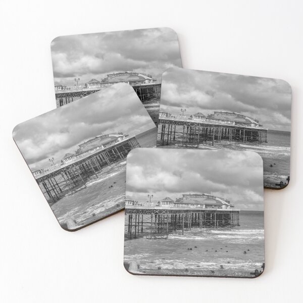 Item preview, Cromer pier on the North Norfolk coast in black and white designed and sold by yackers1.