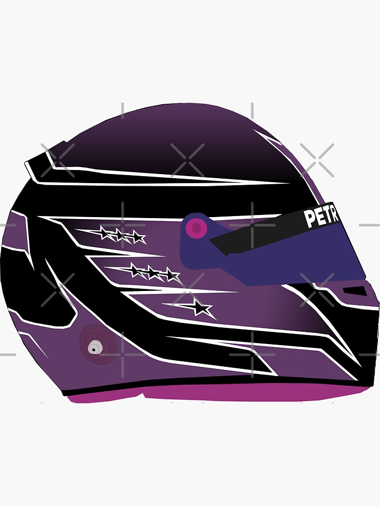 "Lewis Hamilton Helmet" Sticker for Sale by FlodmanF1 | Redbubble