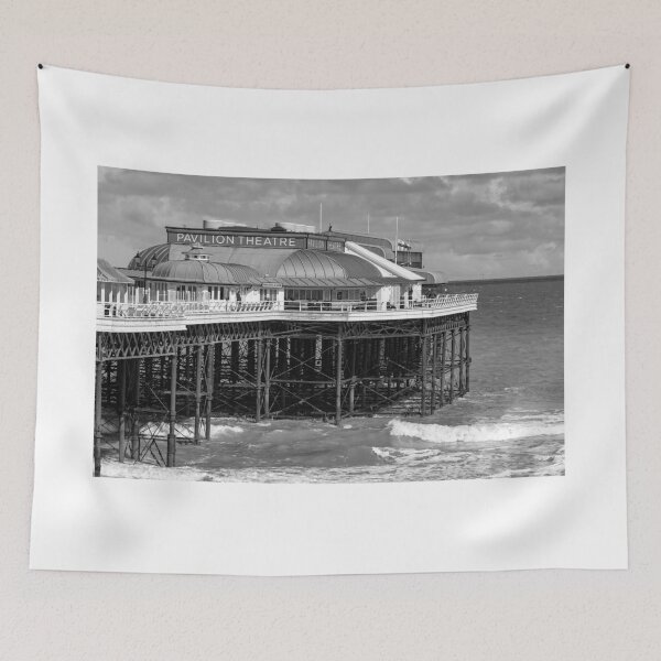 Item preview, Pavilion Theater on Cromer pier in black and white designed and sold by yackers1.