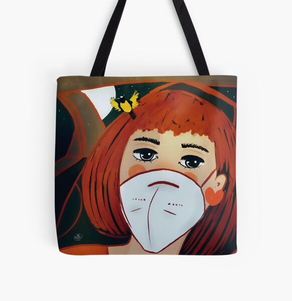 Nuestra cotidianidad Bolsa estampada de tela