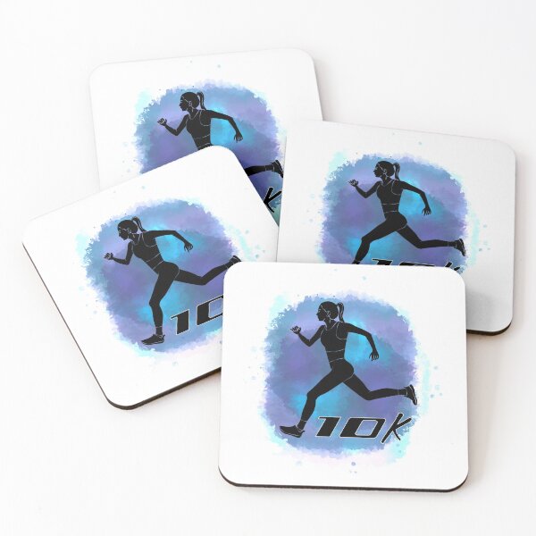 Item preview, Running 10K Race Watercolor Girl designed and sold by TheInkElephant.
