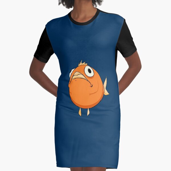 Cute Cartoon Fish Graphic T-Shirt