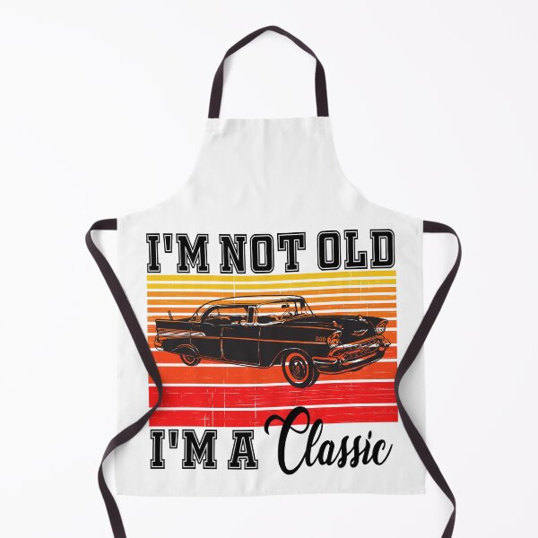 Item preview, I'm Not Old, I'm A Classic Funny Father's Day Gift Old Man & Classic Car Retro Red Sunset designed and sold by ZEROXCOOL.