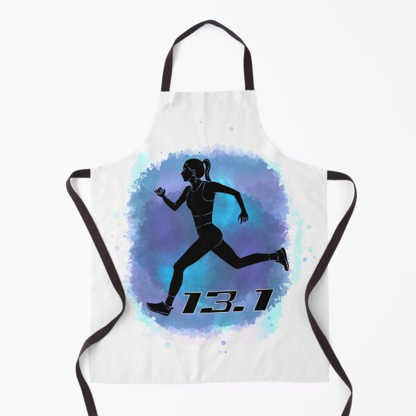 Item preview, Running Half Marathon 13.1 Race Watercolor Girl designed and sold by TheInkElephant.