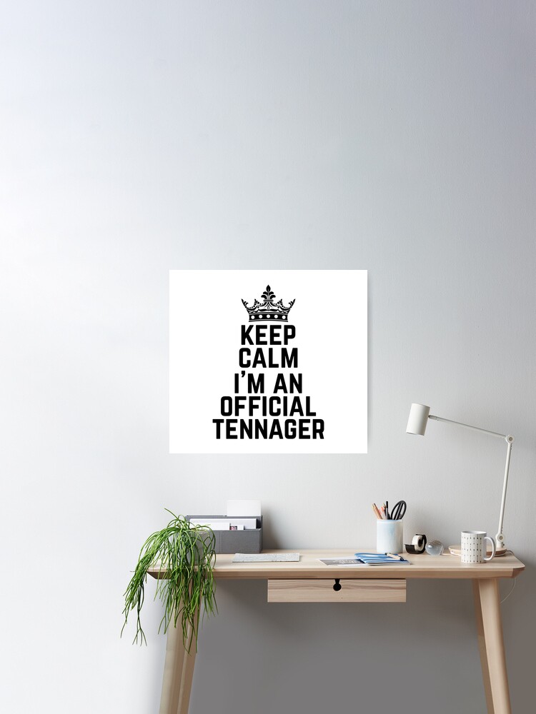 Keep Calm I'm Teenager regali compleanno ragazza 13 anni Maglietta